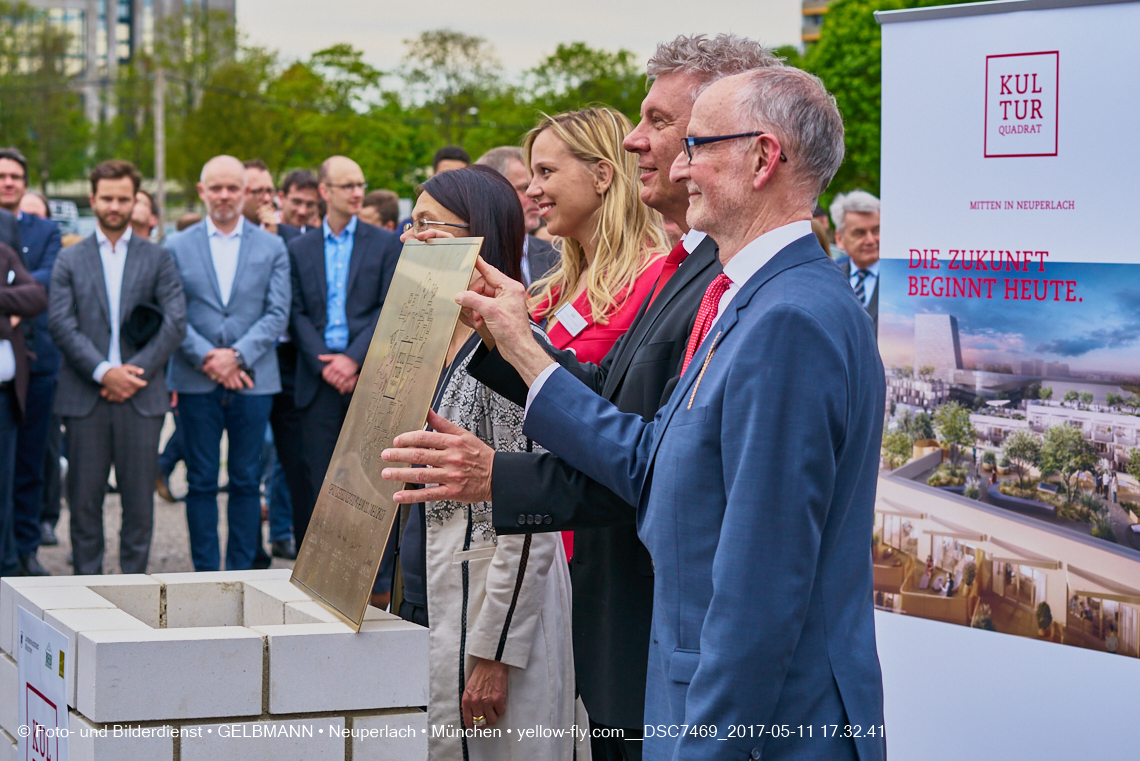 11. Mai 2017 - Grundsteinlegung für die LOGE und dem Kulturquadrat in Neuperlach